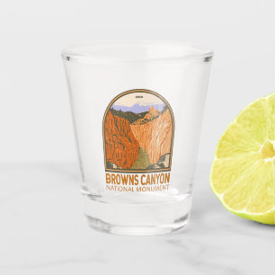 Browns Canyon National Monument Colorado Vintage Shot Glass