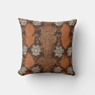 Browns colours art throw pillow