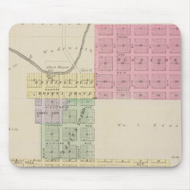 Browns Groveand Burdett, Kansas Mouse Pad (Front)