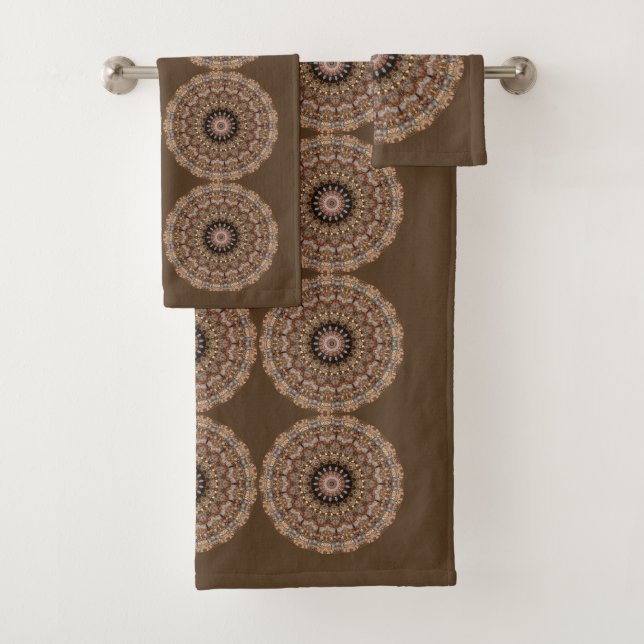 Browns naturels Mandala Motif (En situation)