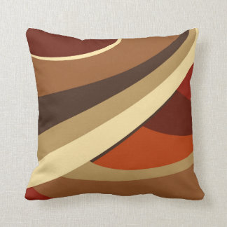 Browns, Rust, Beige Modern contemporary Design Throw Pillow