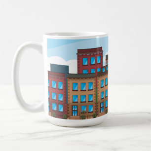 Brownstone Buildings Coffee Mug