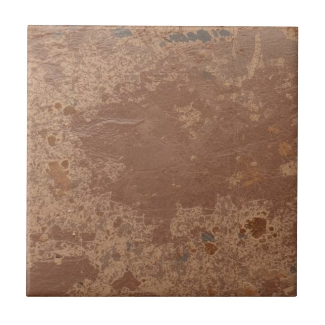 Brownstone vintage rustic simple rustic print  tile (Front)