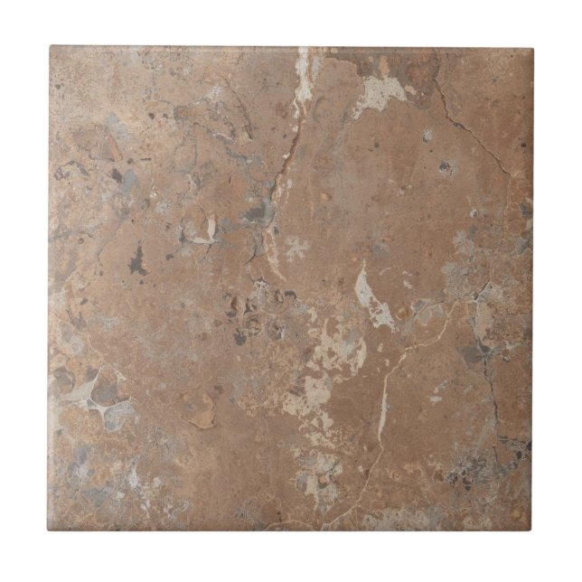 Brownstone vintage rustic simple rustic print  tile (Front)