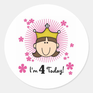 BROWPRINCESS4 CLASSIC ROUND STICKER
