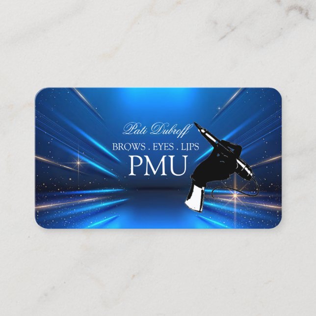 Brows Aftercare Luxury PMU Microblading Salon Business Card (Front)