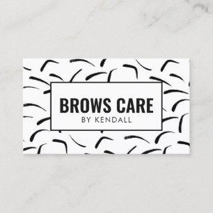 Brows Aftercare Permanent Eyebrow Pattern Business Card