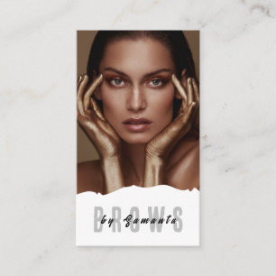 Brows Aftercare PMU Microblading Henna Salon Busin Business Card