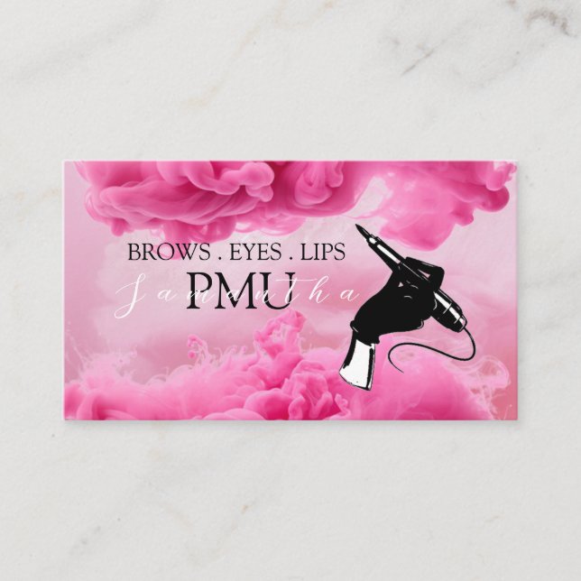 Brows Aftercare PMU Microblading Henna Salon Business Card (Front)