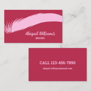 Brows Microblading Magenta Business Card