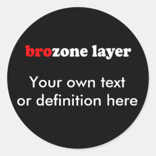 BROZONE LAYER CLASSIC ROUND STICKER