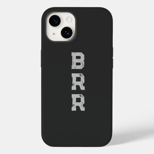 BRR Logo Grey Lettering  Case-Mate iPhone Case (Back)