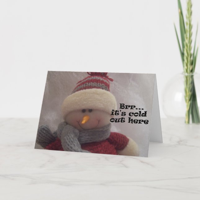 Brr...Snowman Greeting Cards (Front)