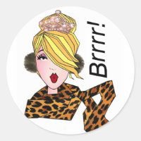"Brrr! It's Cold!" Diva Stickers