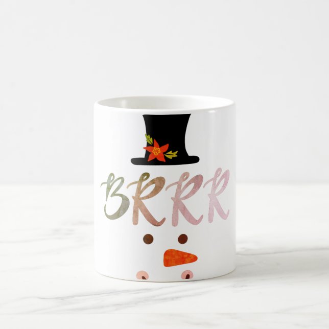 BRRR Snowman's Face Coffee Mug (Center)