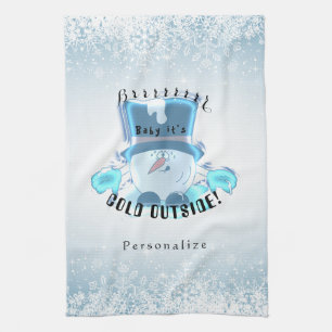 Brrrr, Baby It's Cold Outside Kitchen Towel