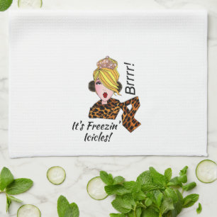 “Brrrr - It’s Freezin’ Icicles!” Kitchen Towel