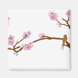 Bruant sur l'arbre - Magnet