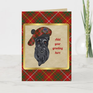 Bruce Badge & Tartan Personalized Card