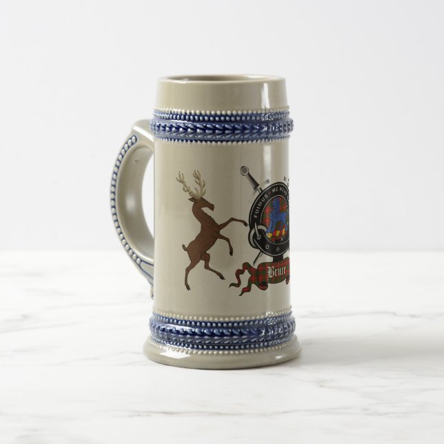 Bruce Clan Badge Stein (Front Left)