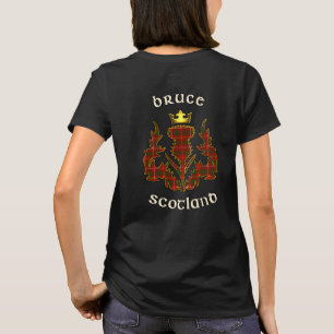 Bruce Clan Badge & Tartan avec T-shirt de la devis