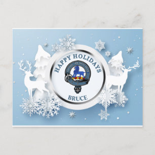 Bruce Clan Badge w/Stags Postcard