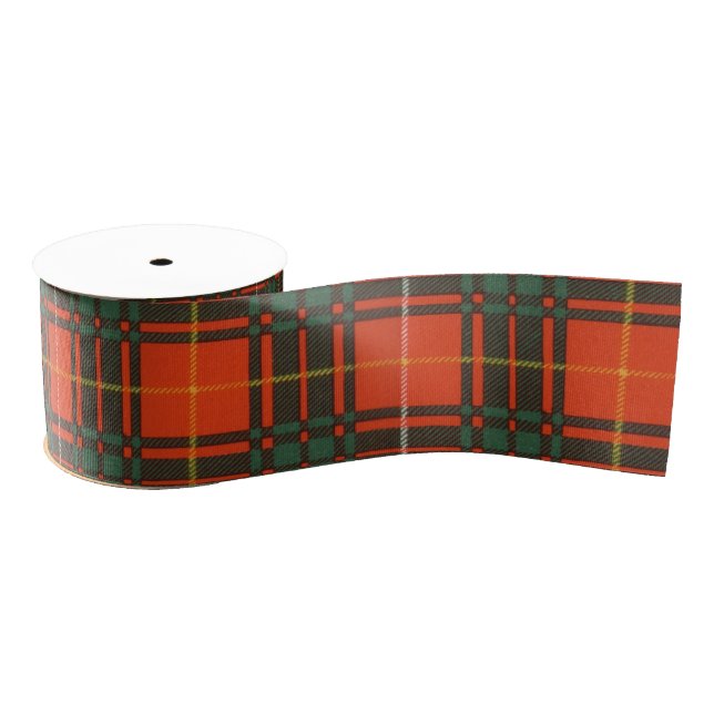 Bruce clan Plaid Scottish tartan Grosgrain Ribbon (Spool)