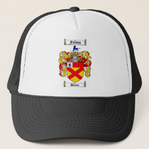 BRUCE FAMILY CREST - BRUCE COAT OF ARMS TRUCKER HAT