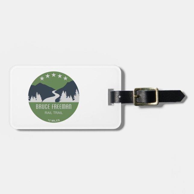 Bruce Freeman Rail Trail Luggage Tag (Front Horizontal)