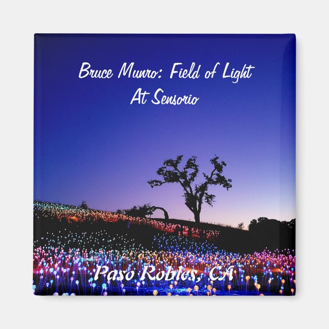Bruce Munro, Field of Light, Paso Robles, CA. Magnet (Front)