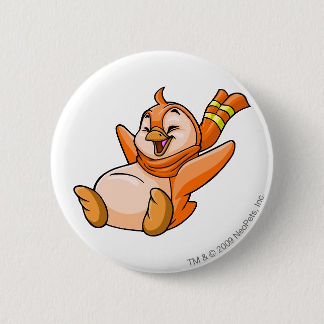 Bruce Orange 2 Inch Round Button (Front)