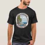 Bruce Peninsula National Park Canada Vintage Badge T-Shirt<br><div class="desc">Bruce Peninsula National Park vector design. The park is one of the largest protected areas in southern Ontario,  forming the core of UNESCO's Niagara Escarpment World Biosphere Reserve.</div>