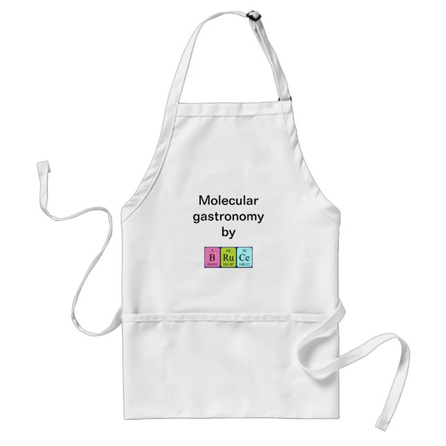 Bruce periodic table name apron (Front)