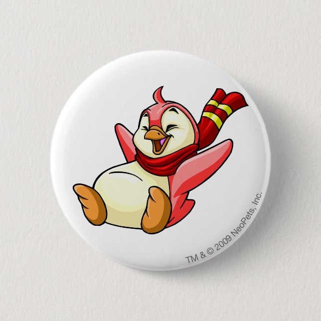 Bruce Red 2 Inch Round Button (Front)