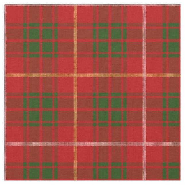 Bruce Scottish Clan Tartan Fabric (Close Up)