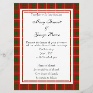 Bruce Scottish Faire-part de mariage