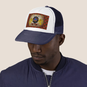 Bruce Scottish Tartan & Badge Trucker Hat