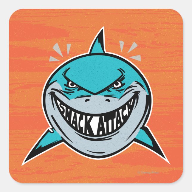 Bruce - Shark Attack Square Sticker (Front)