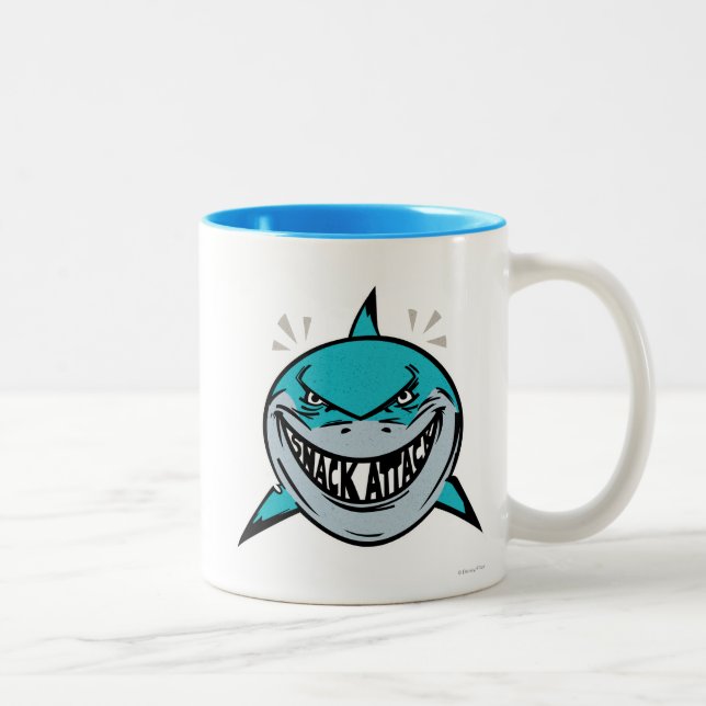 Bruce - Shark Attack Two-Tone Coffee Mug (Right)