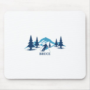 Bruce Ski Resort Skiing Skier _1  Mouse Pad