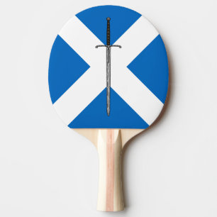 Bruce Sword on Saltire Ping Pong Paddle
