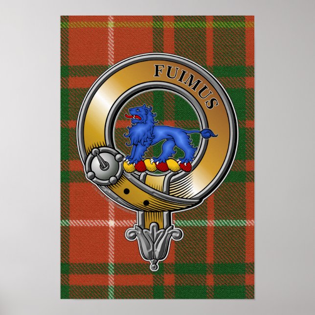 Bruce Tartan & Badge Poster (Front)