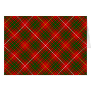 Bruce tartan rouge vert plaid