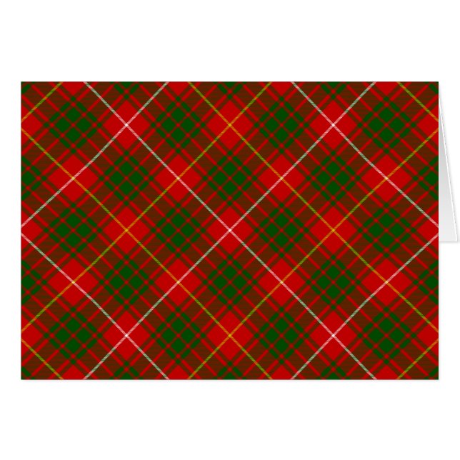 Bruce tartan rouge vert plaid (Devant Horizontal)