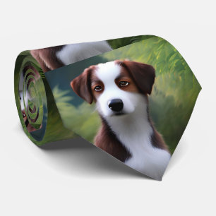 Bruce The Border Collie Puppy, Cravate