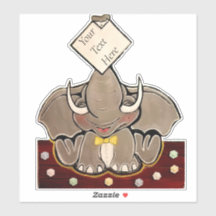 Bruce, The Elephant Speller Sticker