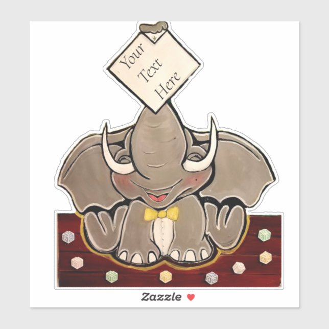 Bruce, The Elephant Speller Sticker (Sheet)