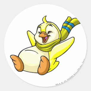Bruce Yellow Classic Round Sticker
