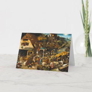 Bruegel Netherlandish Proverbs Card