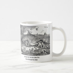 Bruegel , “ The Big Fish Eat the Little Fish. ” Coffee Mug